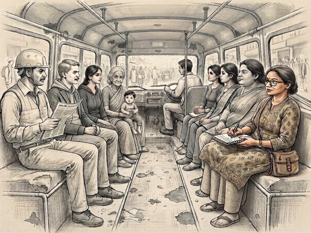 Strangers bound together by the accidental threads of dialogue.